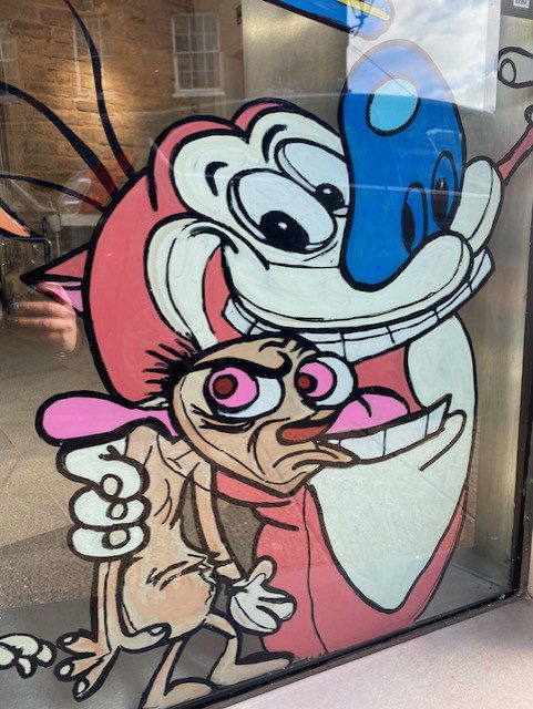 Creative display artwork for a public museum event.