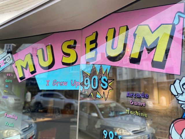 Creative display artwork for a public museum event.